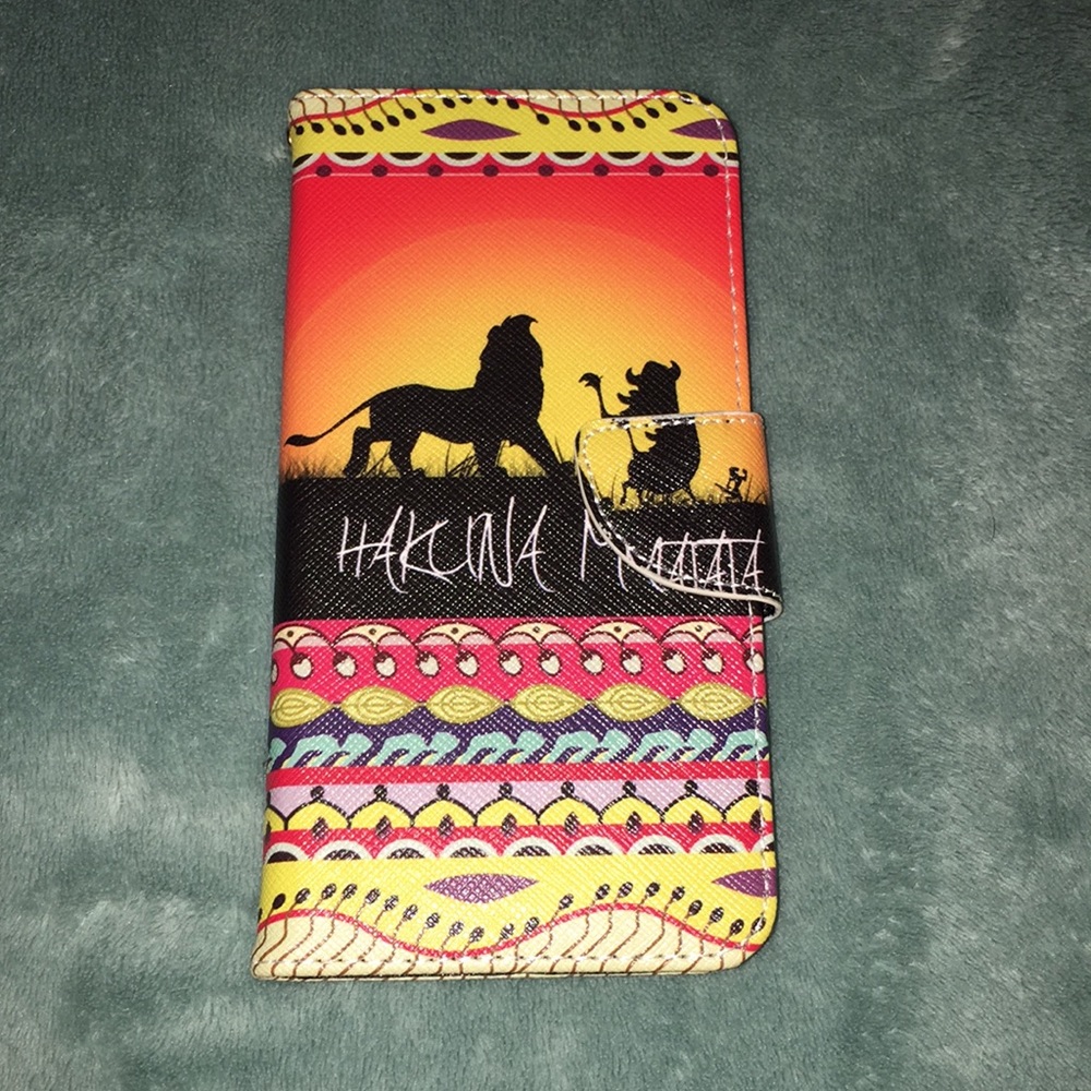 iPhone 8 The Lion King phone case with wallet